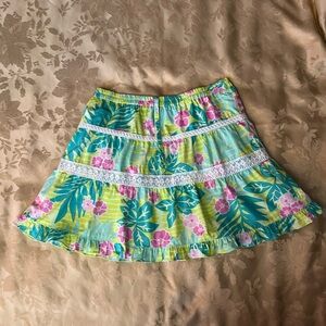 Lilly Pulitzer Green and Pink Skirt